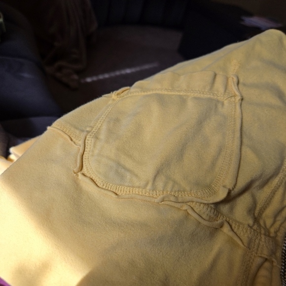 Johnny Was Papillon Bird Butterfly Embroidered Yellow Zip Up Hoodie S Rare - Picture 9 of 13